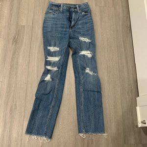 High rise straight leg jeans from A&F